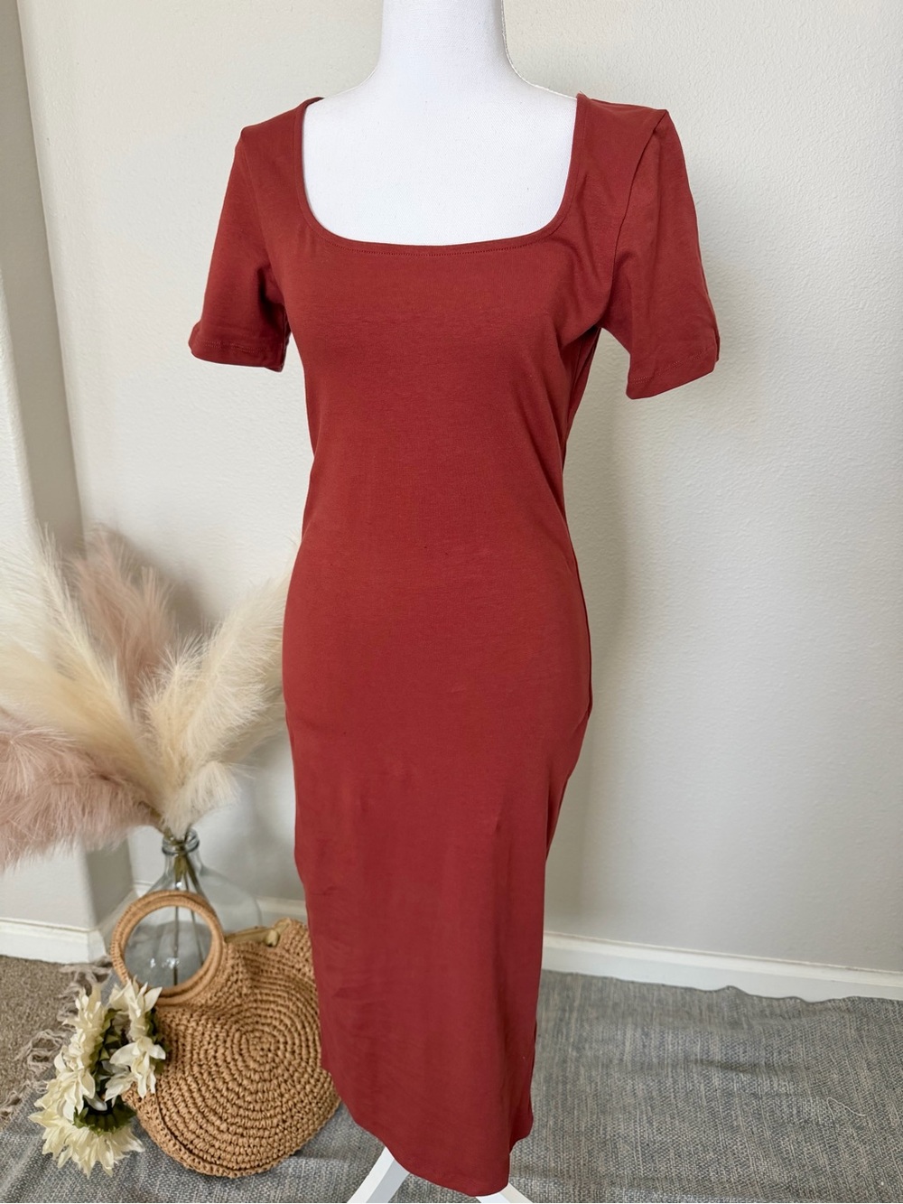 NEW Zenana - Women’s Square Neck Dress -3